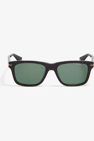 Montblanc Rectangular Havana sunglasses