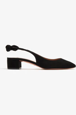 Aquazzura Very Bow Tie sling pumps