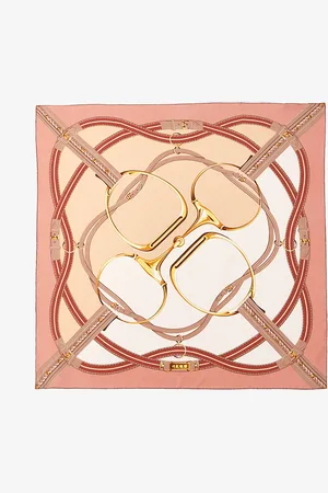 Gucci Horsebit printed silk scarf