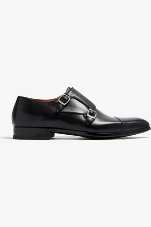 Magnanni Leather monk strap shoes