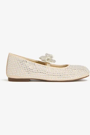 Babywalker Crystal bow ballerinas