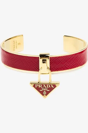 Prada Saffiano patent leather bracelet