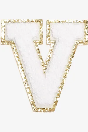 Becco Bags 3" Chenille Sparkle Letter 