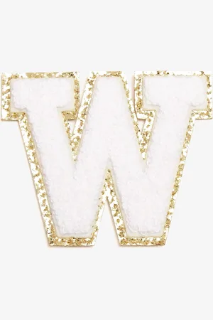 Becco Bags 3" Chenille Sparkle Letter 