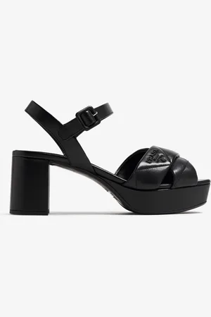 Prada Quilted leather platform sandals