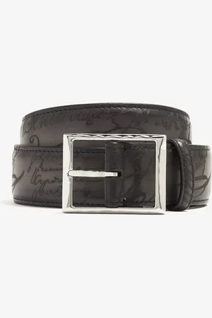 Berluti Classic Scritto leather belt