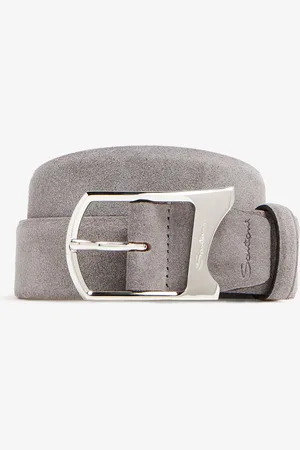 santoni Suede leather belt