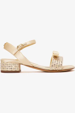 Dolce & Gabbana Satin glittery sandals
