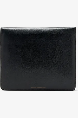 Brunello Cucinelli Logo laptop bag