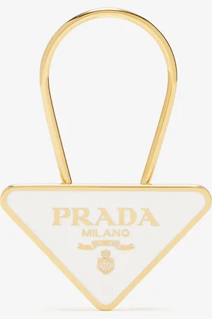 Prada Enameled metal key ring