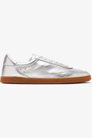 Dolce & Gabbana Saint Tropez foiled leather sneakers