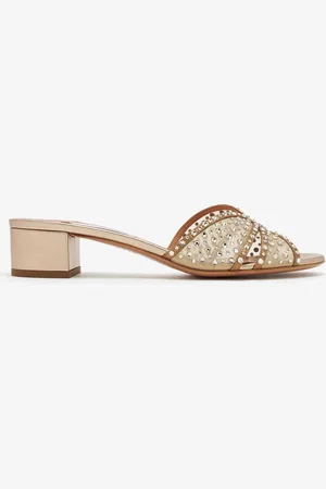Aquazzura Crystal Lover mules