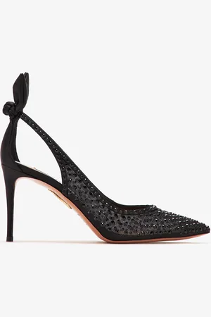 Aquazzura Bow Tie Crystal 85 pumps