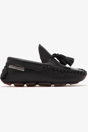 Babywalker Leather tasseled loafers
