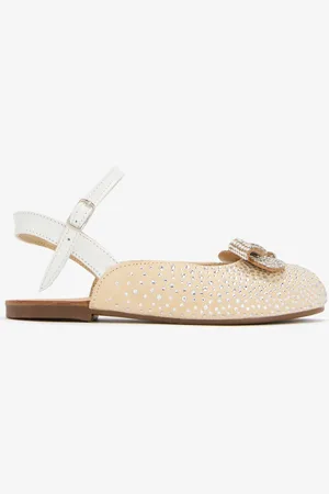 Babywalker Crystal bow ballerinas