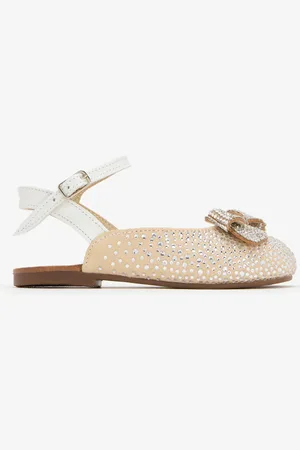 Babywalker Crystal bow ballerinas