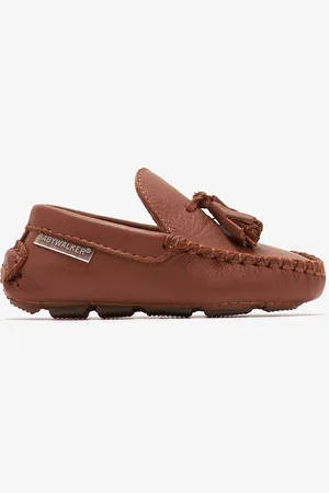 Babywalker Leather tasseled loafers