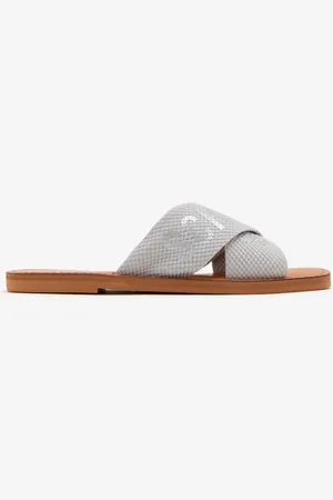 Schutz Logo flat sandals