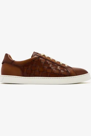 Magnanni Woven leather sneakers