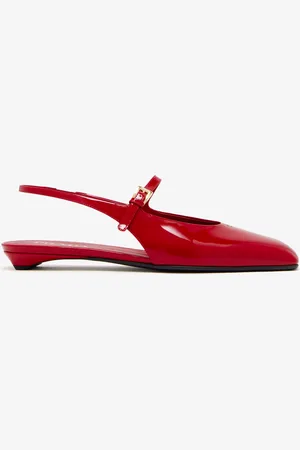 Prada Patent leather slingback ballerinas