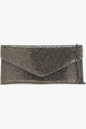 Judith Leiber Crystal envelope clutch