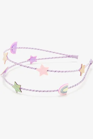 MIMI & LULA Rainbow & Star double Alice band