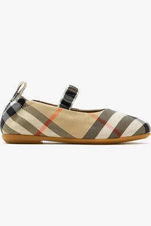 Burberry Check nylon-blend ballerinas