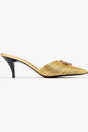 Tory Burch Eleanor Pavé Bombe mule heels