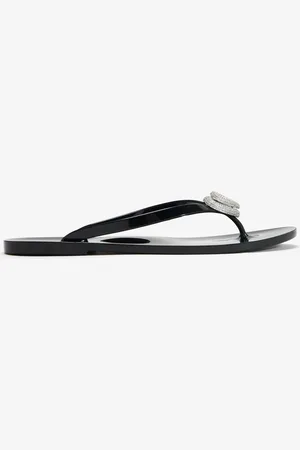Mach & Mach Double Heart thong flip flops