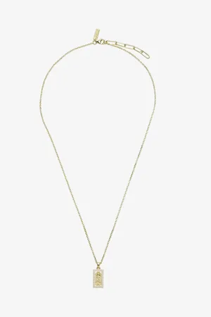 Common Lines Guadalupe tag necklace