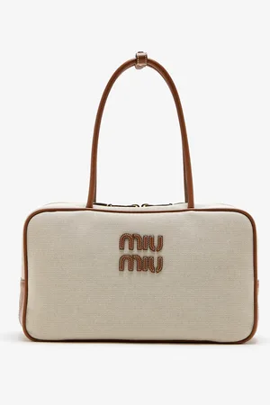 Miu Miu Beau canvas and leather bag