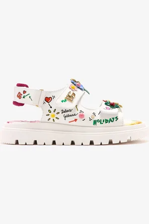Dolce & Gabbana DG flowers calfskin sandals