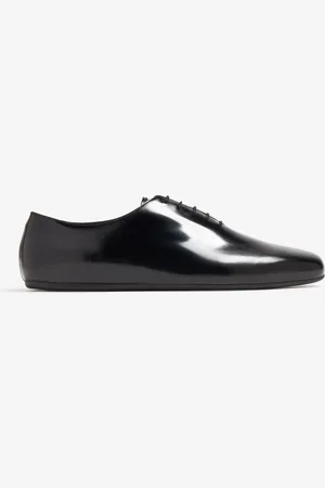Prada Brushed leather lace-up shoes