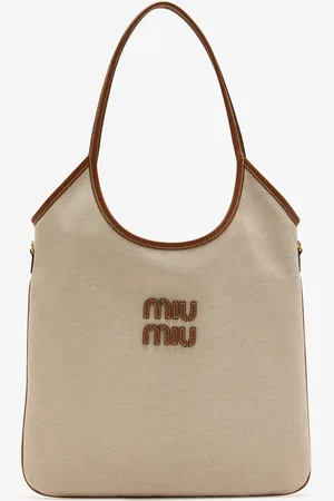 Miu Miu Ivy canvas and leather bag