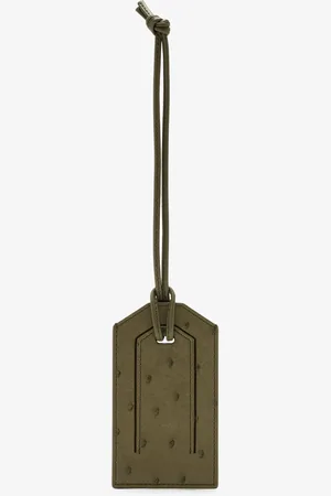 Bottega Veneta Ostrich tag holder