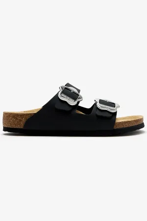 Birkenstock Arizona Flower Buckle narrow-width sandals
