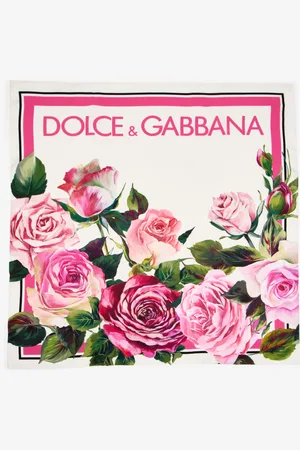 Dolce & Gabbana Rose-print silk twill foulard