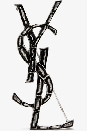 Saint Laurent Cassandre crocodile brooch