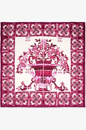 Dolce & Gabbana Majolica-print silk twill foulard