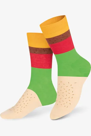 Eat my socks Cheeseburger socks