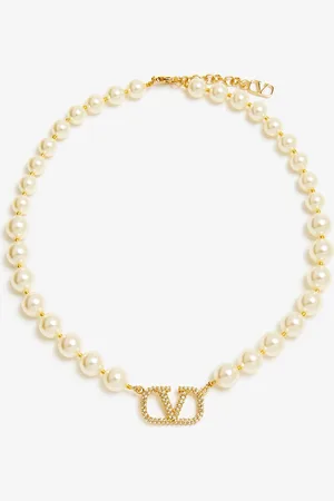 VALENTINO GARAVANI VLogo Signature pearl necklace