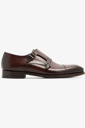 Magnanni Leather monk strap shoes