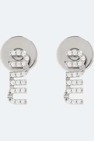 Miu Miu Metal crystal earrings