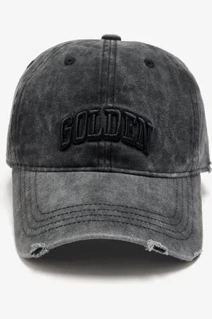 Golden Goose Distressed embroidery baseball cap