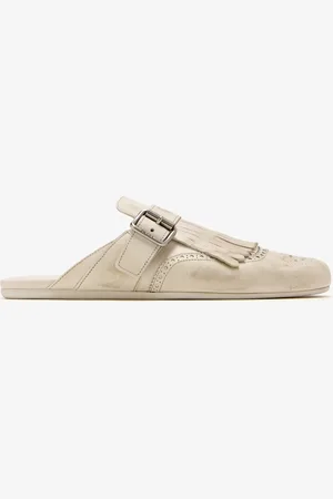 Prada Shuffle fringed leather mules