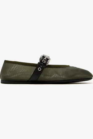 Miu Miu Mesh fabric ballerinas