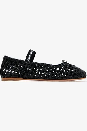 Miu Miu Woven nappa leather ballerinas