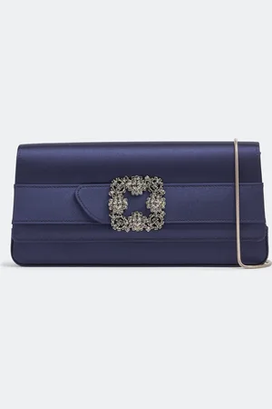 Manolo Blahnik Gothisi satin clutch