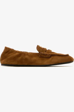Miu Miu Ruches suede loafers