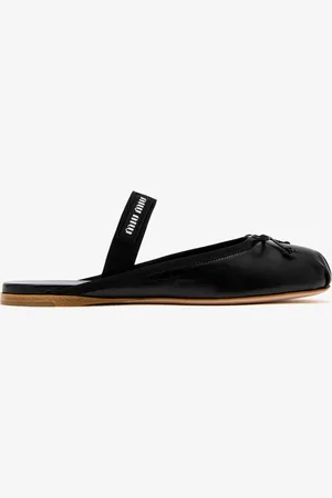 Miu Miu Leather ballerina mules